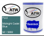 Preview: Ford, Midnight Cadet Blue, 9Z / 5880: 500ml Lackdose, von ATW Autoteile West.